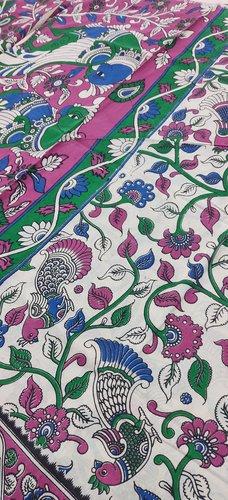 KALAMKARI PRINTED COTTON SAREE